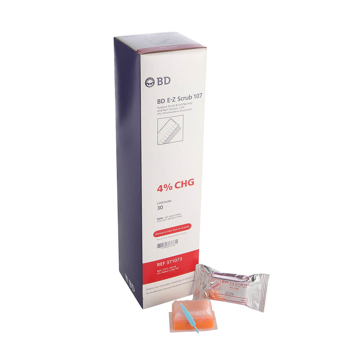 E-Z Scrub, 107 Surgical Brush/Sponge, 4% CHG