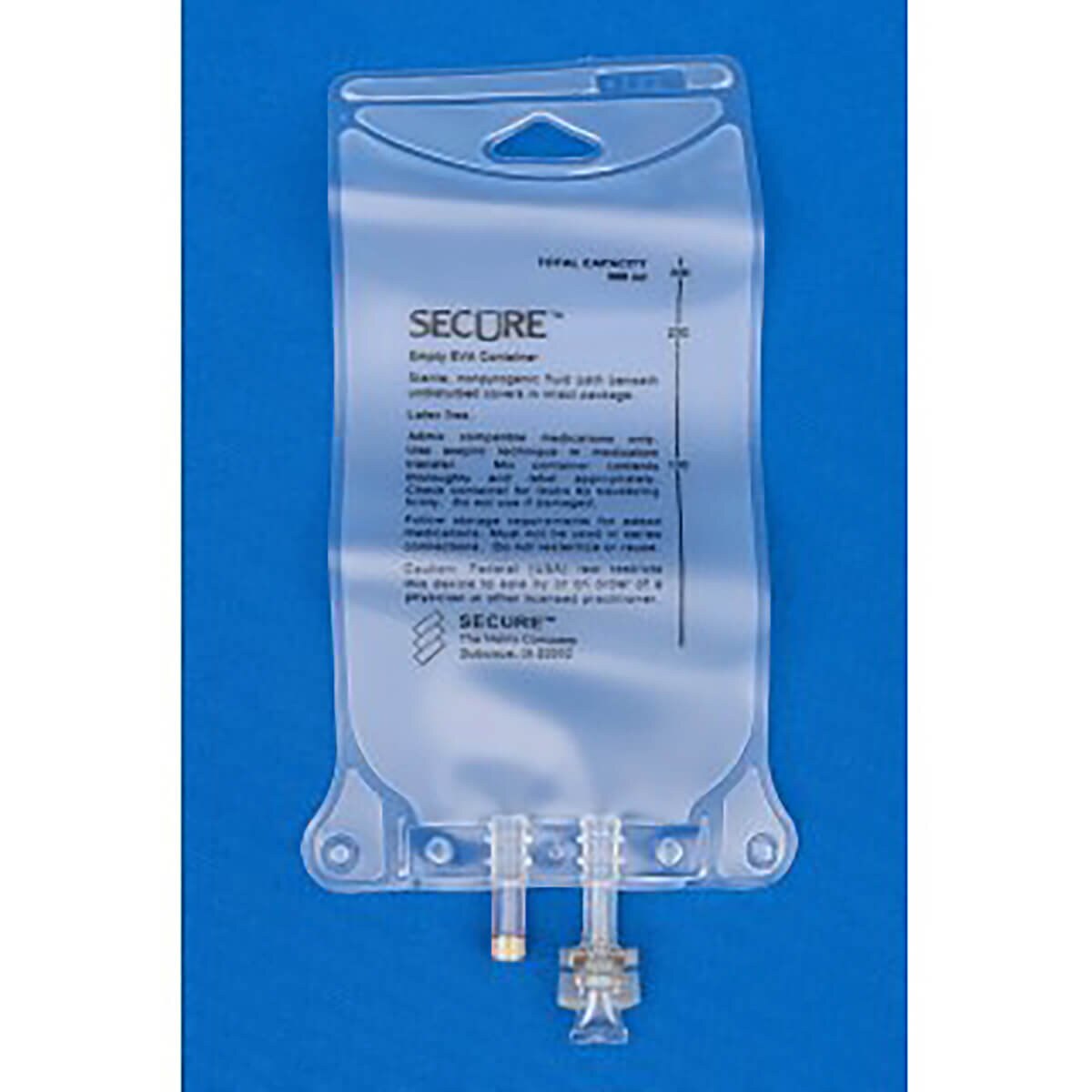 Metrix Secure clear EVA two-port bag for parenteral admixtures, 500 mL