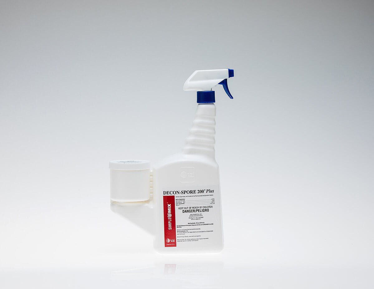 Veltek DECON-SPORE 200 Plus 5%, SimpleMix, Trigger Spray, 16oz 