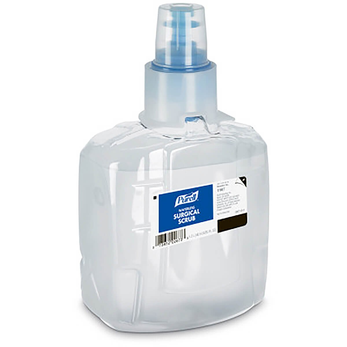 Alternate angled view of the Purell LTX-12 surgical scrub refill showing the label placement and cartridge design.