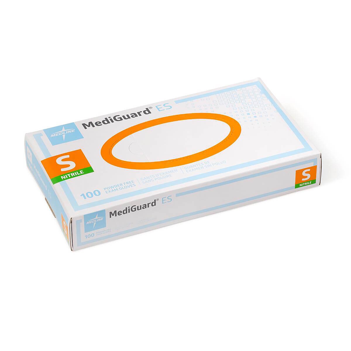 Medline MediGuard ES chemo-rated nitrile exam gloves, size small, 100-count box