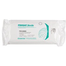 Front-facing PROSAT Sterile Theta wipes poly pack, labeled PSC20005, saturated with 70% IPA blend.
