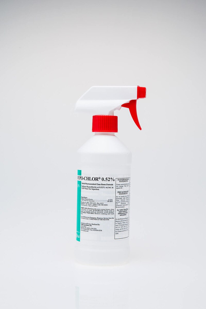 HYPO-CHLOR 0.52% sterile 16oz trigger spray disinfectant bottle