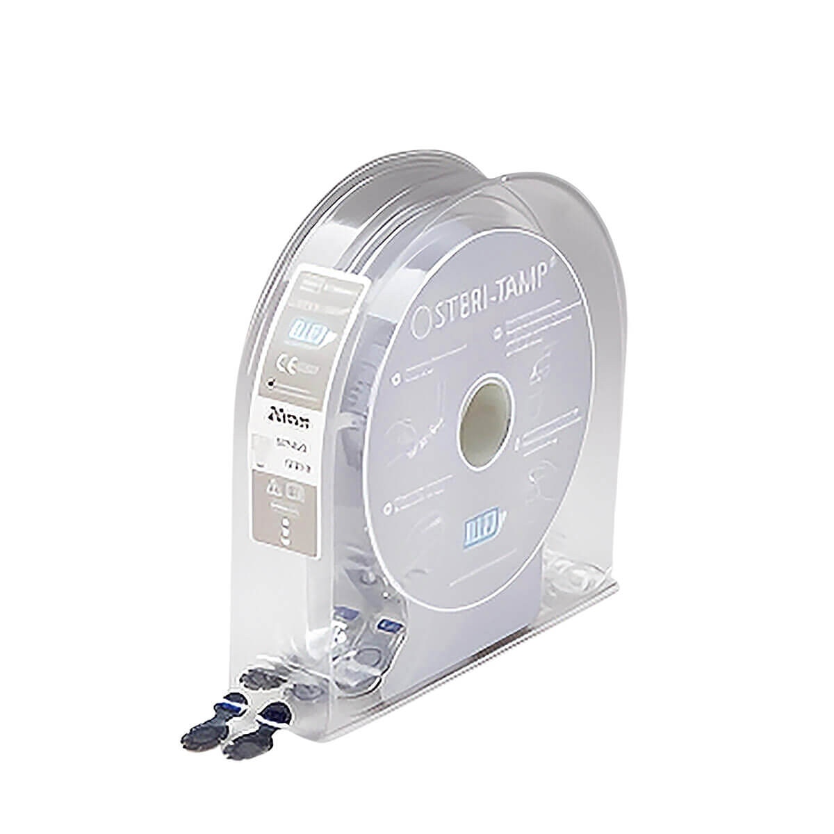 Steri-Tamp 20 mm vial-seal dispenser with application instructions