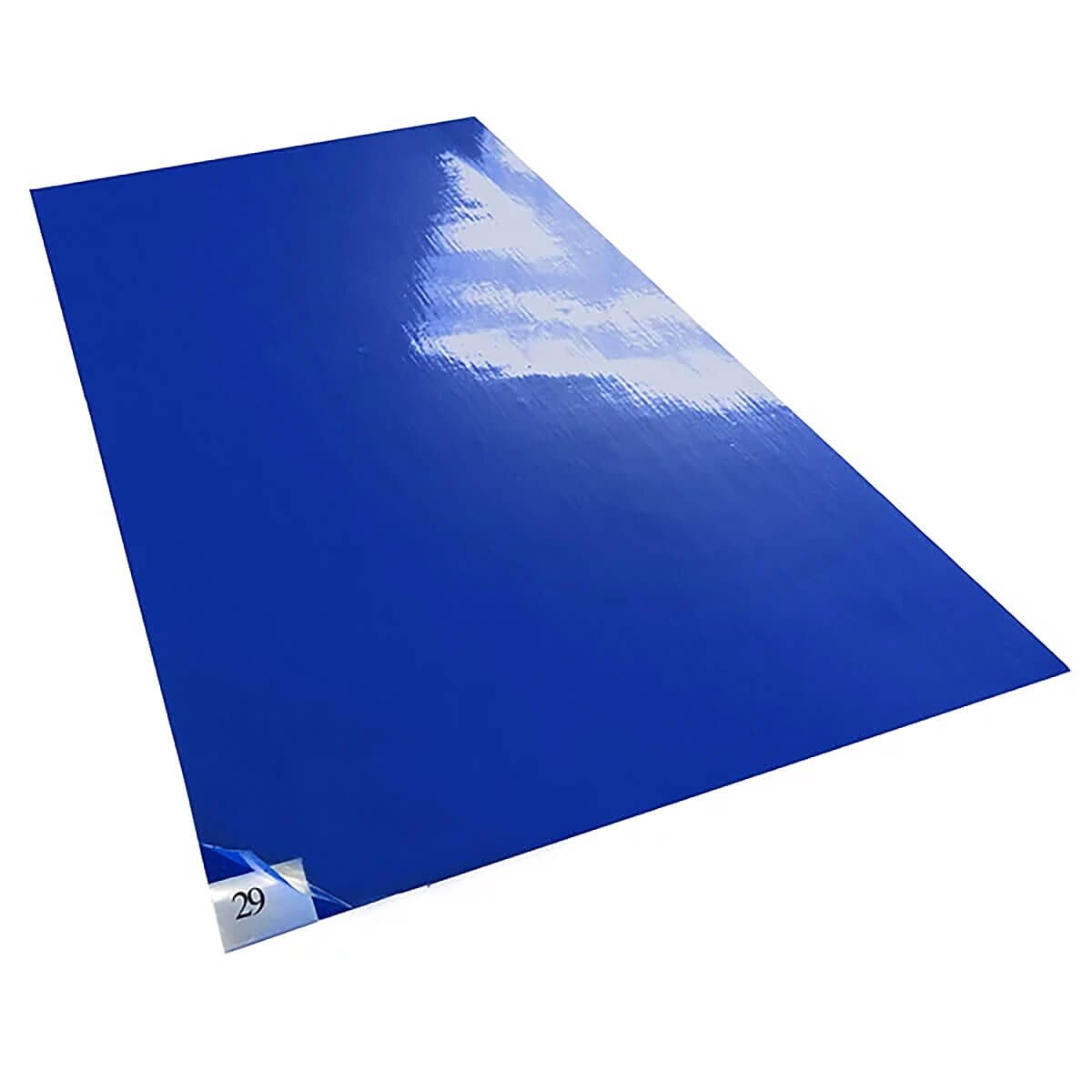 Tacky Traxx, Blue Tacky Mat, Adhesive Back, 24x36