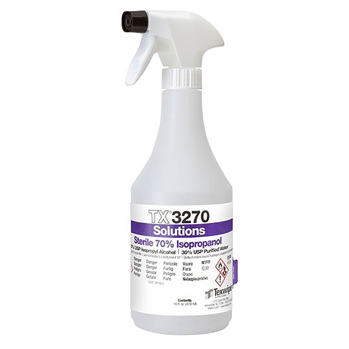 TX3270 70% IPA 16oz spray