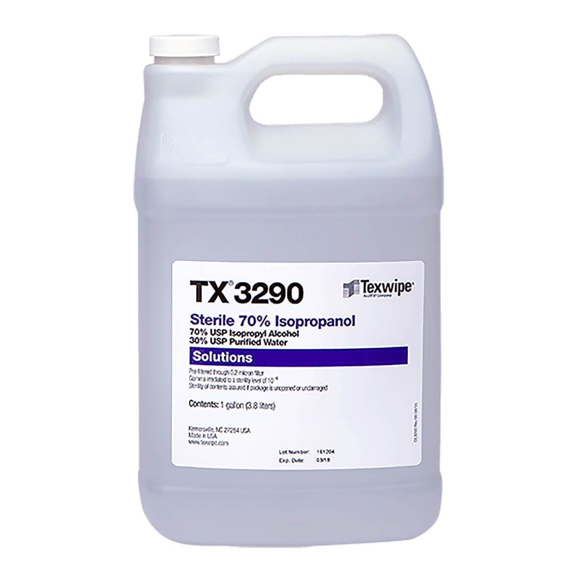 TX3290 70% IPA 1gal jug