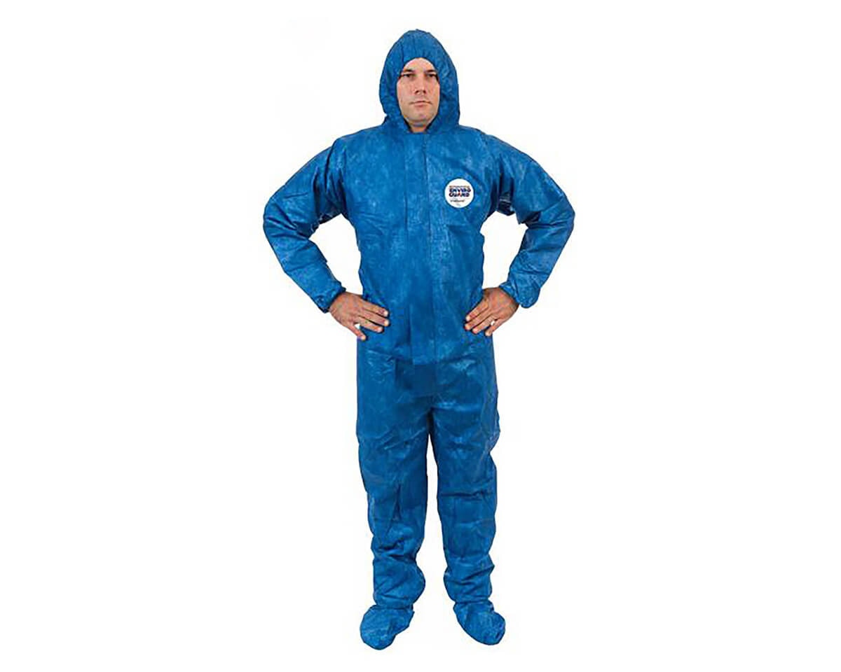 International Enviroguard ViroGuard Blue MP Coverall with Hood & Boots