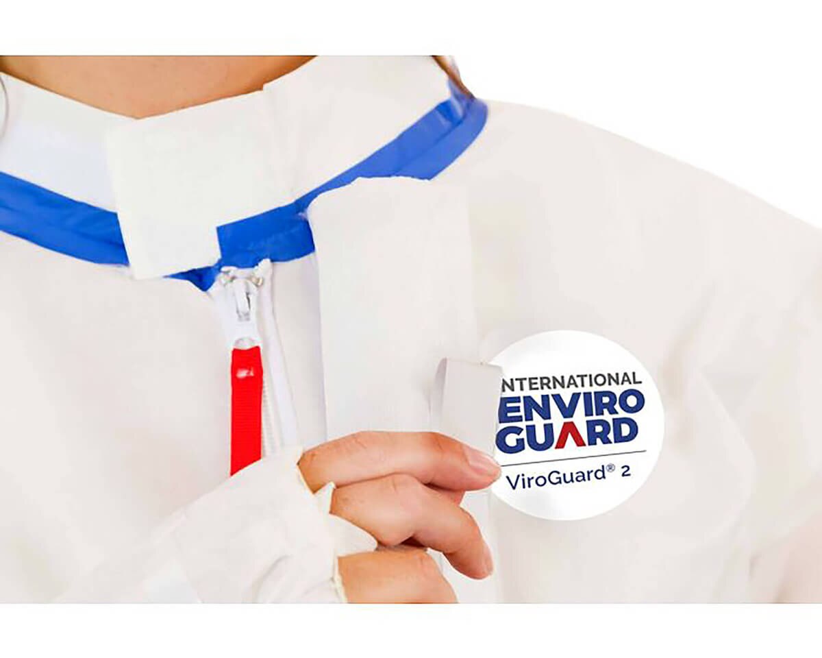 Front zipper with protective storm flap and blue seam tape for enhanced barrier protection